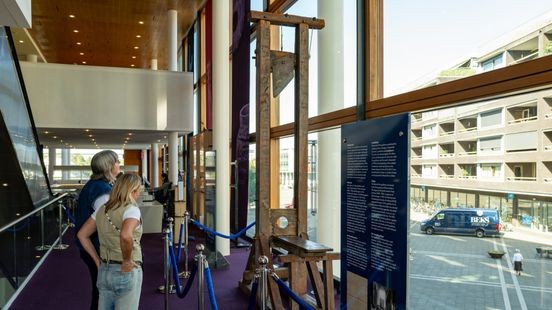 Installatie waarmee criminelen werden onthoofd tentoongesteld in Maastricht