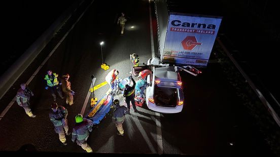 Automobilist overleden na zwaar ongeval A67 Maasbree