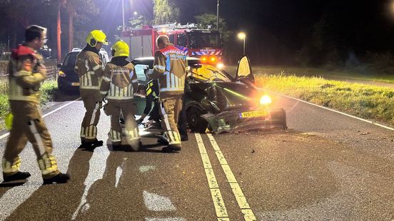 Bestuurder spoorloos na eenzijdig ongeval