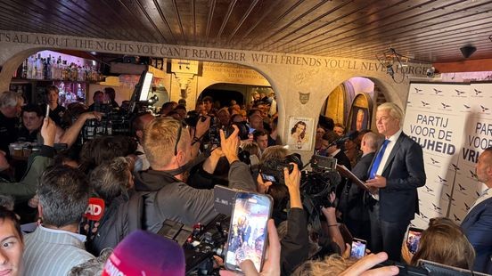 Grote belangstelling voor PVV-campagne Wilders in Venloos café