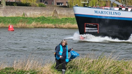 Meer dan 250 ton troep opgeruimd langs de Maas