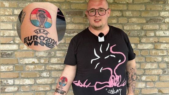 Bart liet EK-winst Oranje tatoeëren dankzij tattooshop in Geleen: geen spijt