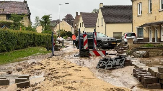 Aanpak straat na modderstroom in Berg en Terblijt: 'We kunnen geen garanties geven'