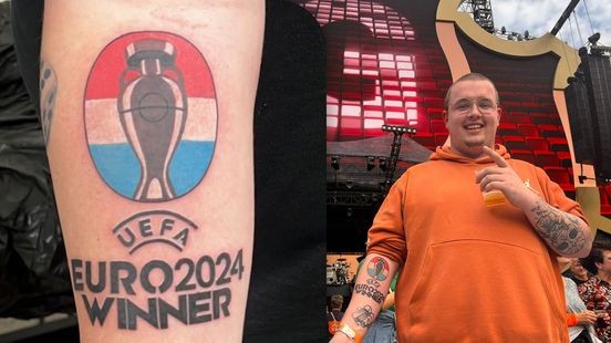 Bart zet grote EK-tattoo voor winactie: 'Nederland winnaar'