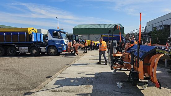 De winter kan beginnen, de strooiwagens staan gereed