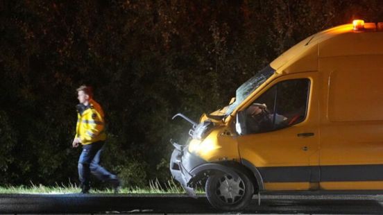 Lange file op A2 door botsing met vrachtwagen bij Weert