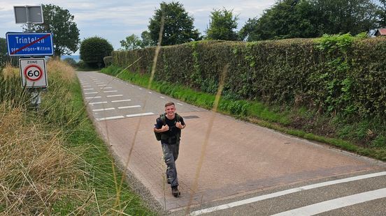 Bram loopt 350 kilometer voor zieke vader