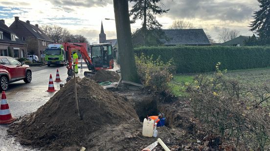 Vijftig woningen Lottum zonder water door lek