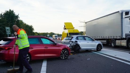 File door kettingbotsing op A73 bij Venray