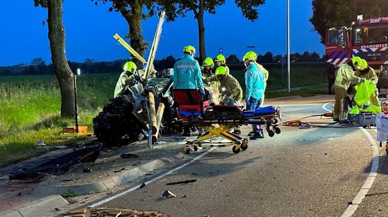 Politie pakt drie inzittenden verongelukte auto na vlucht op