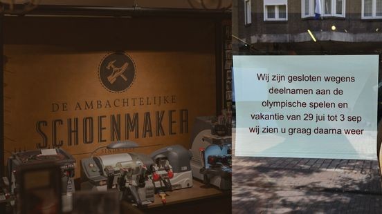 Roermondse schoenmaker dicht vanwege Olympische Spelen