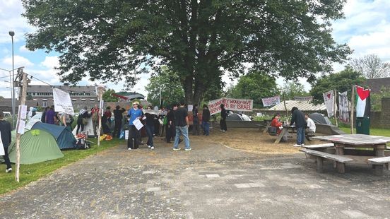 Maastrichtse studenten slaan tenten op als Palestinaprotest