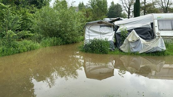 Hoogwaterpiek weer voorbij, campinggasten weer terug