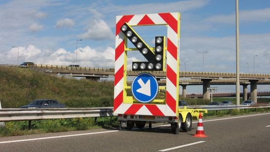 Snelweg A67 komende nachten dicht vanwege werkzaamheden