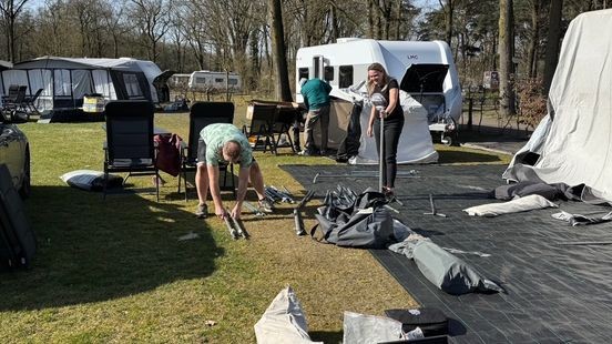 Kampeerseizoen zonnig van start op camping Beringerzand