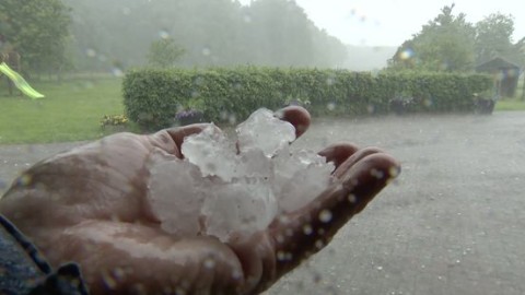 Enkele honderden schademeldingen na hagelbuien Limburg en Brabant