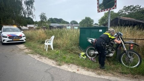 Beschonken motorcrosser opgepakt na valpartij